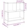 vidaXL Βιβλιοθήκη Καπνιστή Δρυς 72x28x77,5εκ. από Επεξεργασμένο Ξύλο