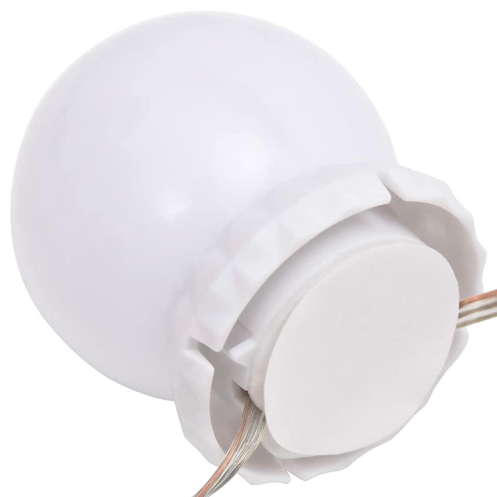 vidaXL Φωτιστικά Καθρέφτη με 8 LED Λάμπες Θερμό και Ψυχρό Λευκό