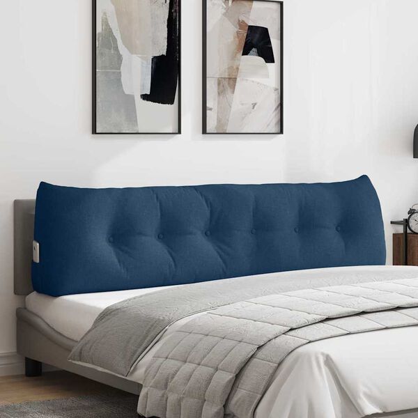 vidaXL Μαξιλάρι Πλάτης Μπλε 180 x 24 x 50 εκ ύφασμα