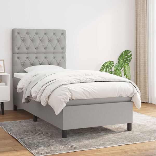 vidaXL &Kappa;&rho;&epsilon;&beta;ά&tau;&iota; Boxspring &mu;&epsilon; &Sigma;&tau;&rho;ώ&mu;&alpha; &Alpha;&nu;&omicron;&iota;&chi;&tau;ό &Gamma;&kappa;&rho;&iota; 80x200 &epsilon;&kappa;. &Upsilon;&phi;&alpha;&sigma;&mu;ά&tau;&iota;&nu;&omicron;