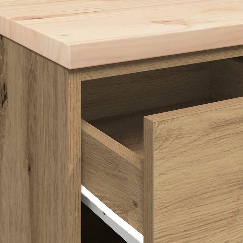vidaXL ντουλάπι αποθήκευσης γκαράζ 40x51x85 εκ μασίφ ξύλο πεύκο