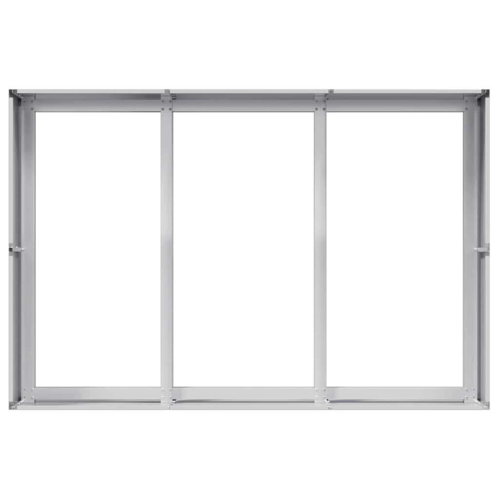 vidaXL Ζαρντινιέρα 120x80x40 εκ. από Γαλβανισμένο Ατσάλι