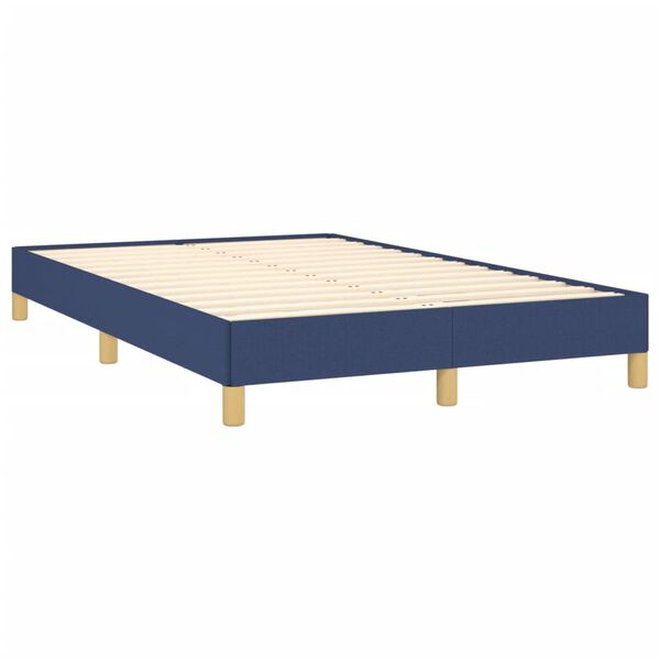 vidaXL Πλαίσιο κρεβατιού χωρίς στρώμα μπλε 120x200cm ύφασμα