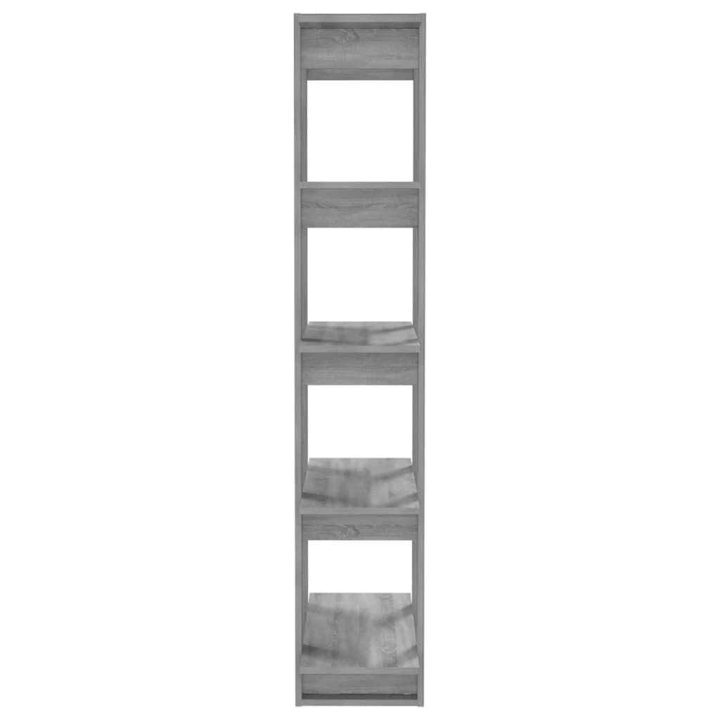 vidaXL Βιβλιοθήκη/Διαχωρ. Χώρου Γκρι Sonoma 80x30x160 εκ. Επεξ. Ξύλο