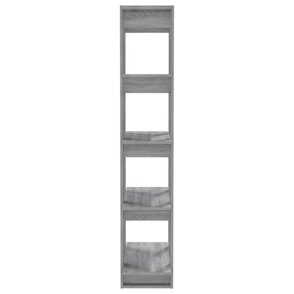 vidaXL Βιβλιοθήκη/Διαχωρ. Χώρου Γκρι Sonoma 80x30x160 εκ. Επεξ. Ξύλο