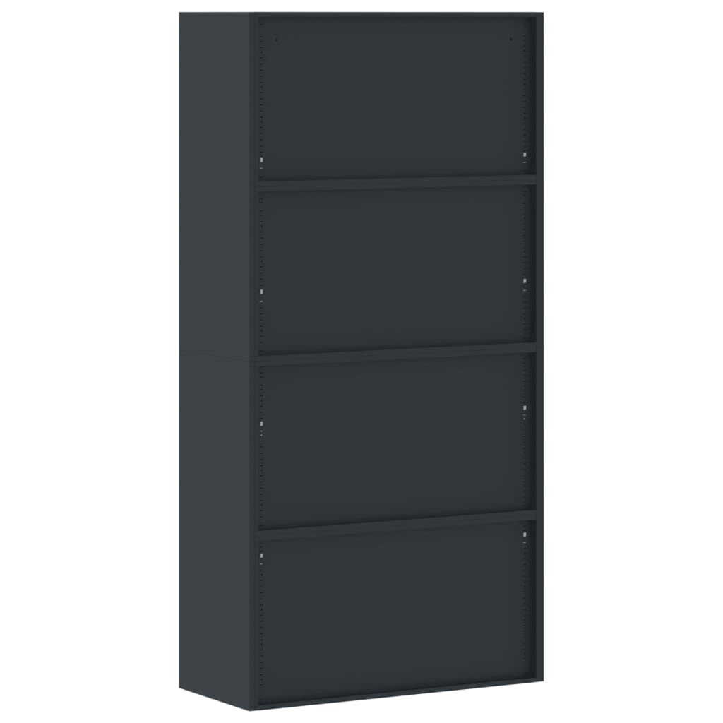 vidaXL Αρχειοθήκη Ανθρακί 90 x 40 x 180 εκ. Ατσάλινη