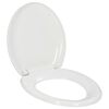 vidaXL Κάλυμμα Λεκάνης με Soft Close & Quick Release Λευκό