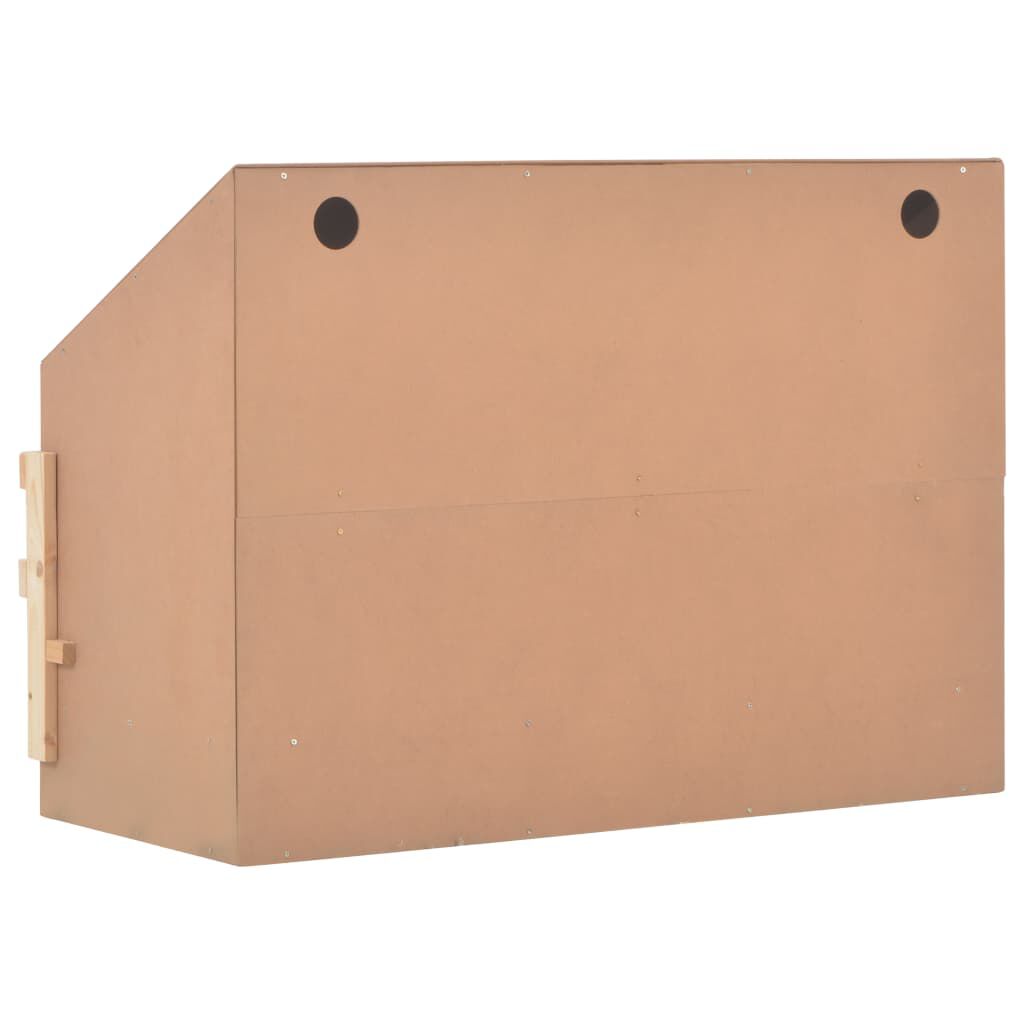 vidaXL Φωλιά για Κότες με 3 Θέσεις 93x40x65 εκ. από Μασίφ Ξύλο Πεύκου