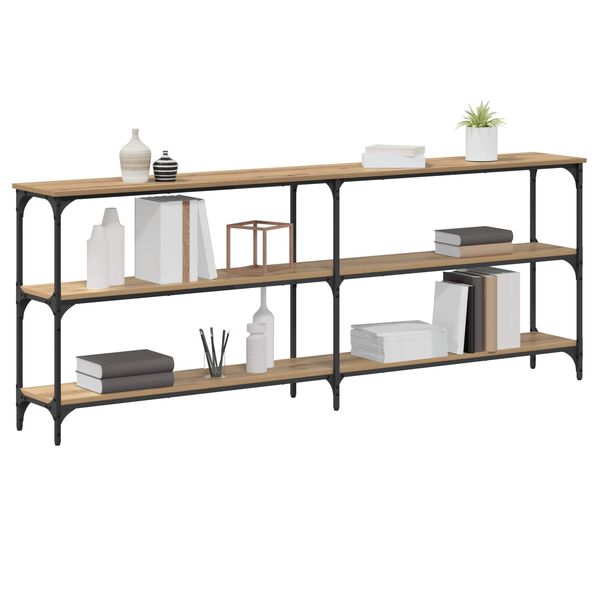 vidaXL &Tau;&rho;&alpha;&pi;έ&zeta;&iota; &kappa;&omicron;&nu;&sigma;ό&lambda;&alpha;&sigmaf; artisan &delta;&rho;&upsilon;&sigmaf; 200 x 29 x 75 cm