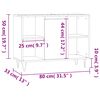 vidaXL Ντουλάπι Μπάνιου Μαύρο 80 x 33 x 60 εκ. από Επεξεργασμένο Ξύλο