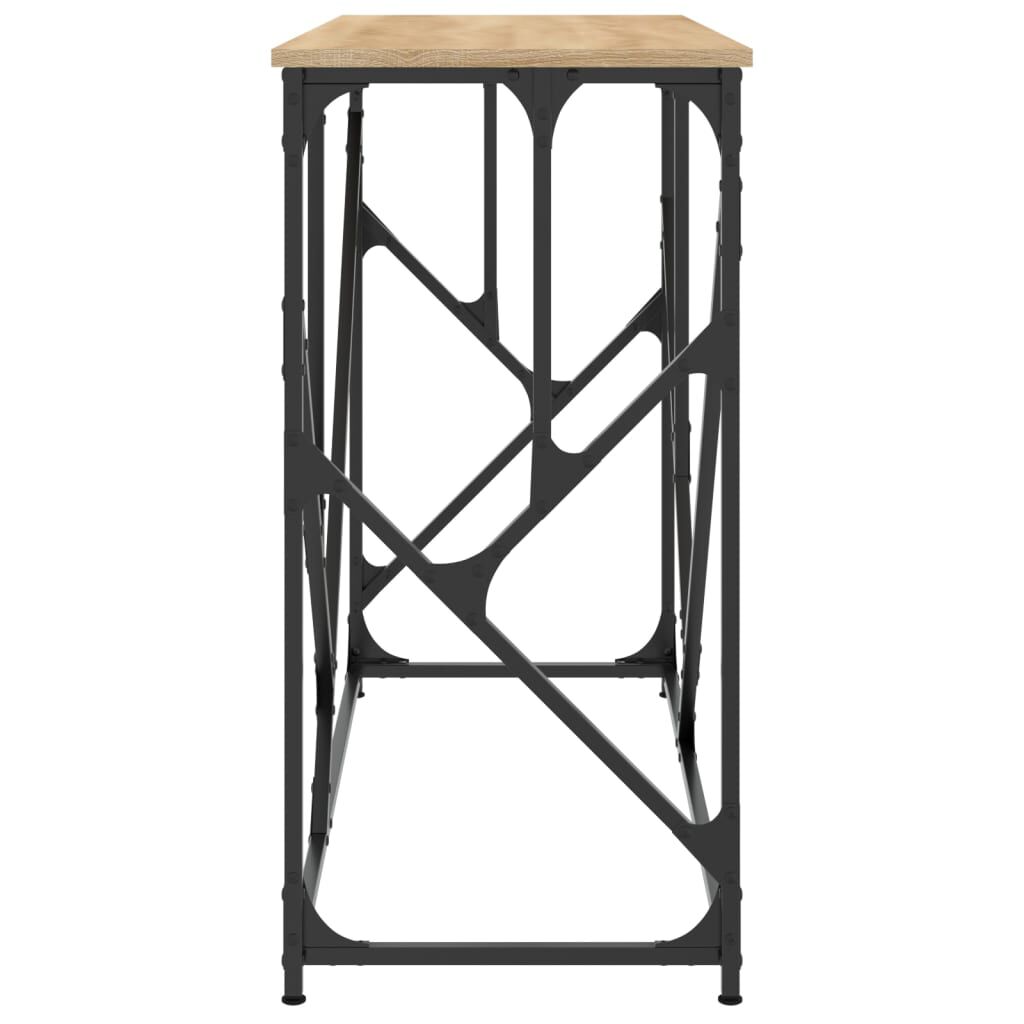 vidaXL Τραπέζι Κονσόλα Sonoma Δρυς 100x40x80 εκ. Επεξεργασμένο Ξύλο