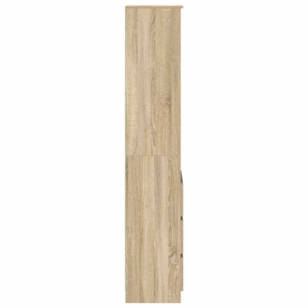 vidaXL Ντουλάπι Sonoma δρυς 37,5x35x180 εκ. Επεξεργασμένο Ξύλο