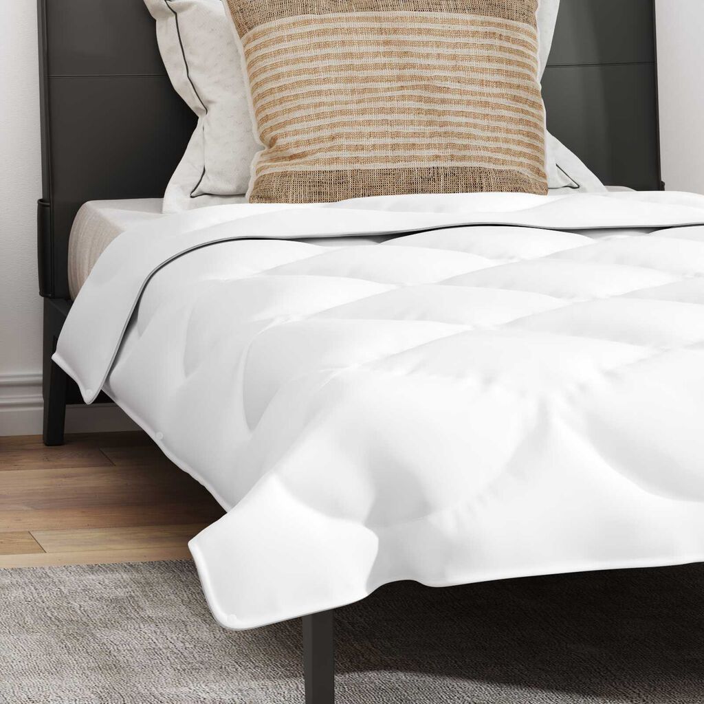 vidaXL Διπλό με Μαξιλάρι 2 pcs Λευκό 155 x 200 εκ. Μικροΐνες