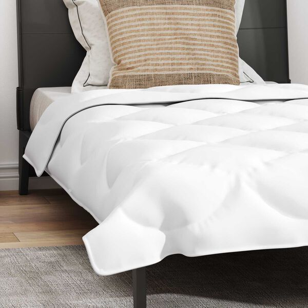vidaXL Διπλό με Μαξιλάρι 2 pcs Λευκό 155 x 200 εκ. Μικροΐνες