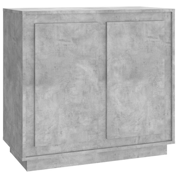 vidaXL Ντουλάπι Γκρι Σκυροδέματος 80x34x75 εκ. Επεξεργασμένο Ξύλο