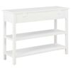 vidaXL Κονσόλα Λευκή 110 x 35 x 80 εκ. από MDF