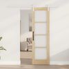 vidaXL Συρόμενη Πόρτα ORKDAL Καφέ 61 x 198.5 εκ. Μασίφ ξύλο πεύκου