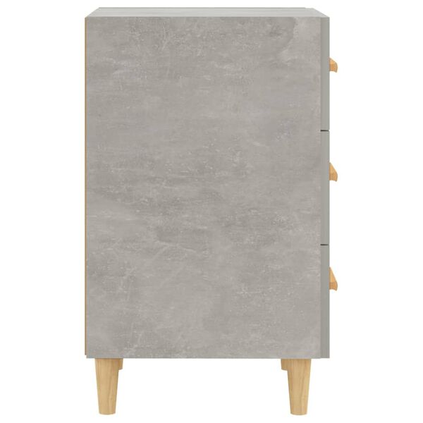 vidaXL Κομοδίνο Γκρι Σκυροδέματος 40x40x66 εκ. από Επεξεργασμένο Ξύλο