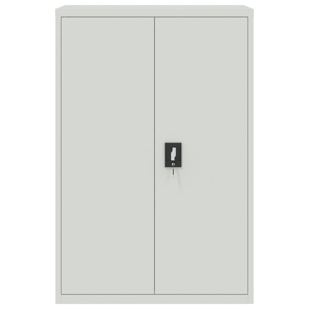 vidaXL Ντουλάπα Γραφείου 90 x 40 x 140 εκ. Γκρι Ατσάλινη