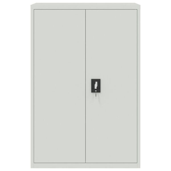 vidaXL Ντουλάπα Γραφείου 90 x 40 x 140 εκ. Γκρι Ατσάλινη