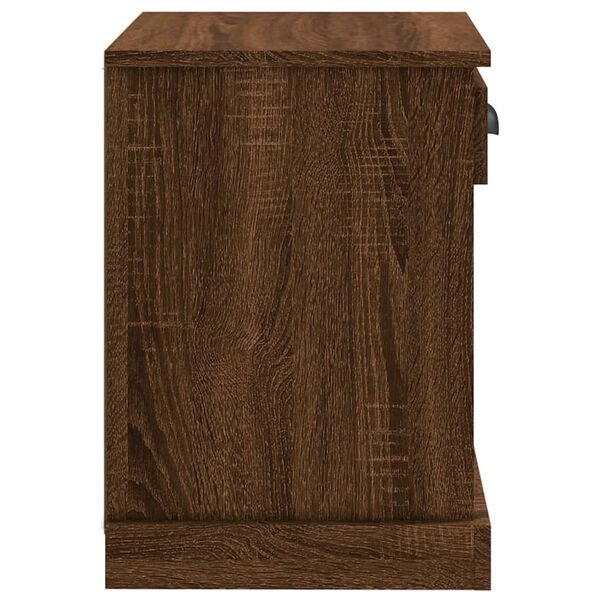 vidaXL Κομοδίνα 2 τεμ. Καφέ Δρυς 43x36x50 εκ.