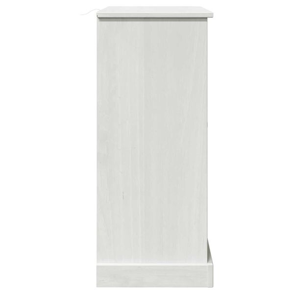 vidaXL Ντουλάπι Μπάνιου Λευκό 68 x 34 x 80 εκ Μασίφ ξύλο πεύκου