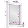 vidaXL Καθρέφτης μπάνιου 50x2,5x70 cm από μασίφ ξύλο Mango