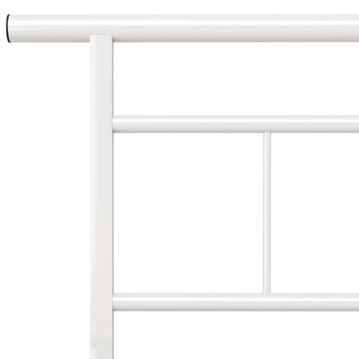 vidaXL Πλαίσιο Κρεβατιού Λευκό 180 x 200 εκ. Μεταλλικό