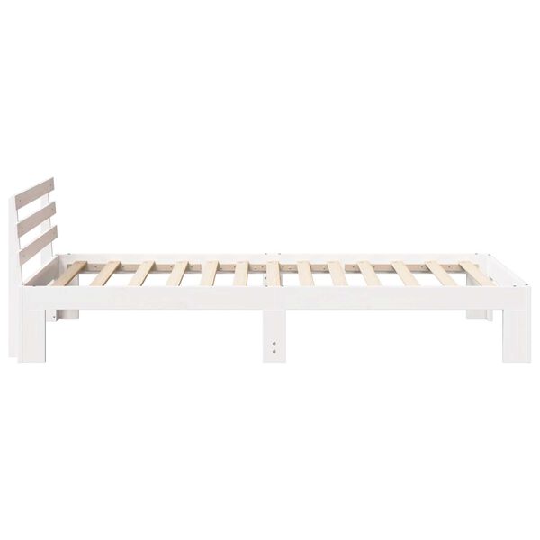 vidaXL Σκελετός Κρεβατιού Λευκό 80 x 200 cm Μασίφ ξύλο πεύκου