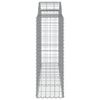 vidaXL Συρματοκιβώτια Τοξωτά 9 τεμ. 200x50x120/140 εκ. Γαλβαν. Ατσάλι