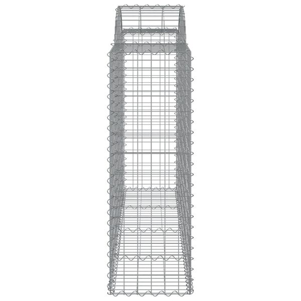 vidaXL Συρματοκιβώτια Τοξωτά 9 τεμ. 200x50x120/140 εκ. Γαλβαν. Ατσάλι