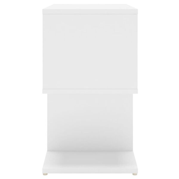 vidaXL Κομοδίνα 2 τεμ. Λευκά 50 x 30 x 51,5 εκ. από Επεξ. Ξύλο