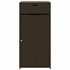 vidaXL Ντουλάπι Αποθήκευσης Κήπου Καφέ 55x55x111 εκ. Συνθετικό Ρατάν