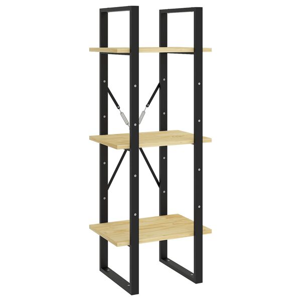 vidaXL Βιβλιοθήκη με 5 Ράφια 40 x 30 x 175 εκ. από Ξύλο Πεύκου