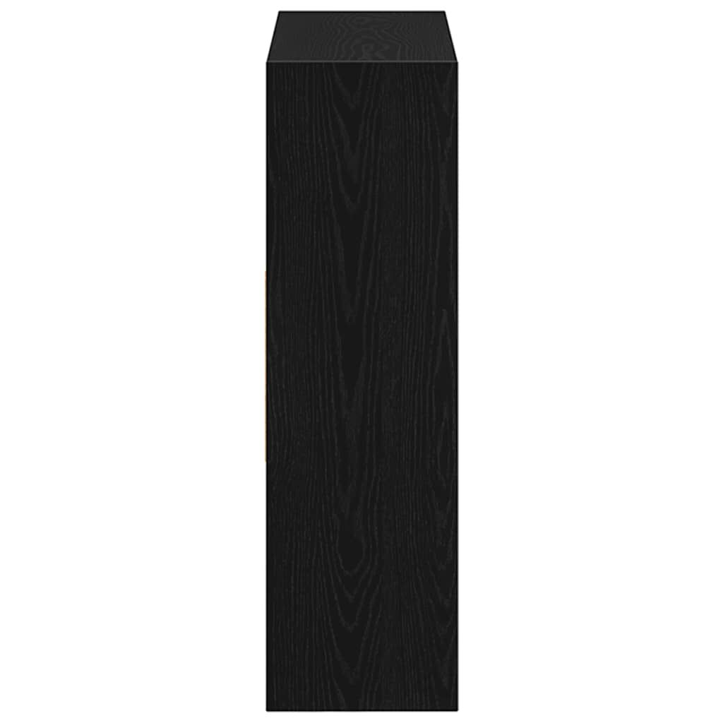 vidaXL Ντουλάπι βιβλίων Μαύρη βελανιδιά 97,5x29,5x100 cm