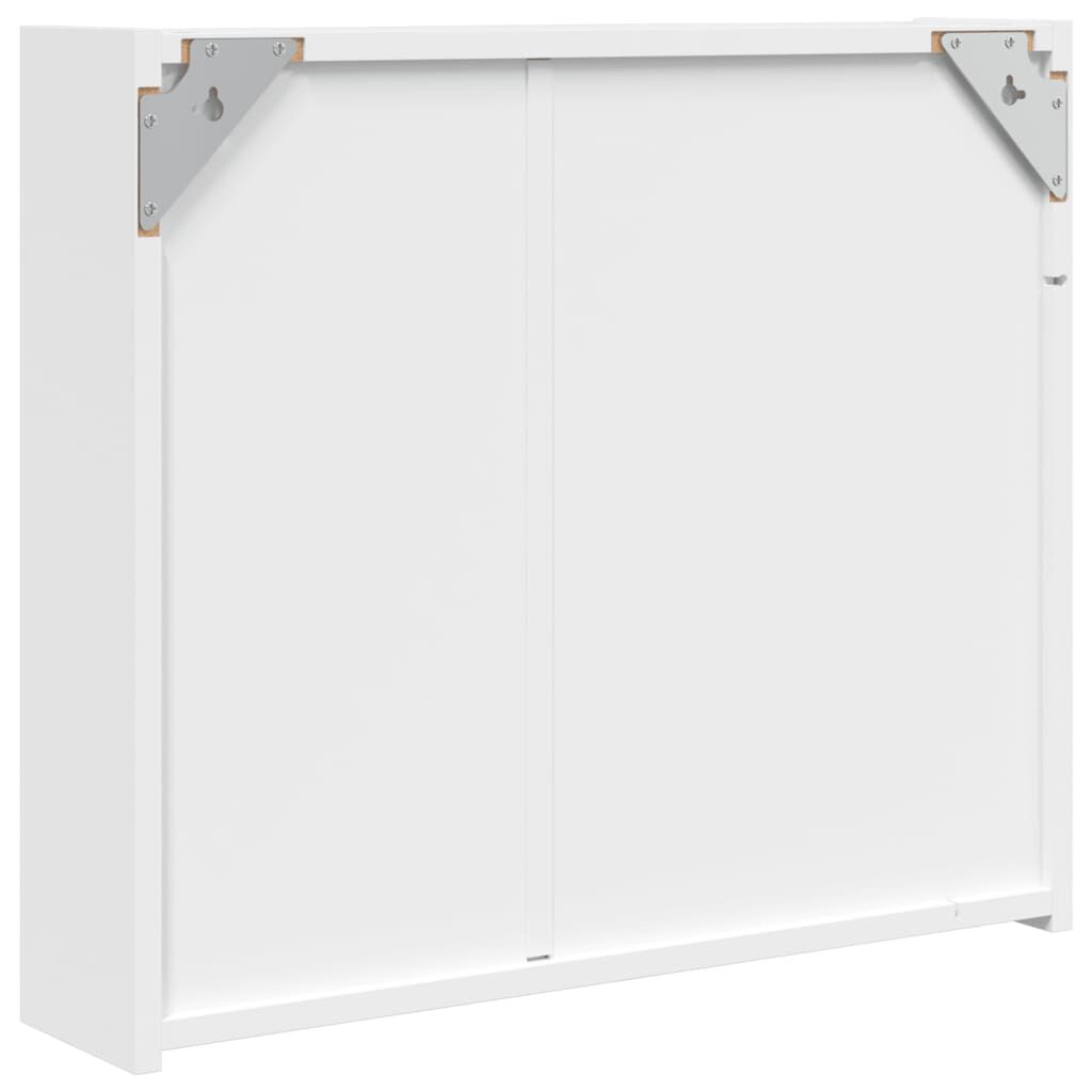 vidaXL Καθρέφτης Μπάνιου με Ντουλάπι & LED Λευκό 60 x 13 x 52 εκ.