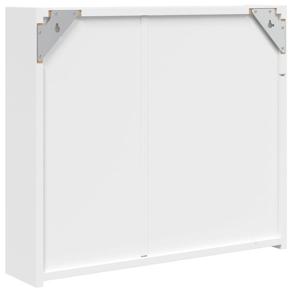 vidaXL Καθρέφτης Μπάνιου με Ντουλάπι & LED Λευκό 60 x 13 x 52 εκ.