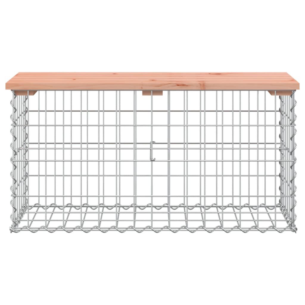 vidaXL Πάγκος Κήπου Συρματοκιβώτιο 83x31,5x42 εκ. Μασίφ Ψευδοτσούγκα