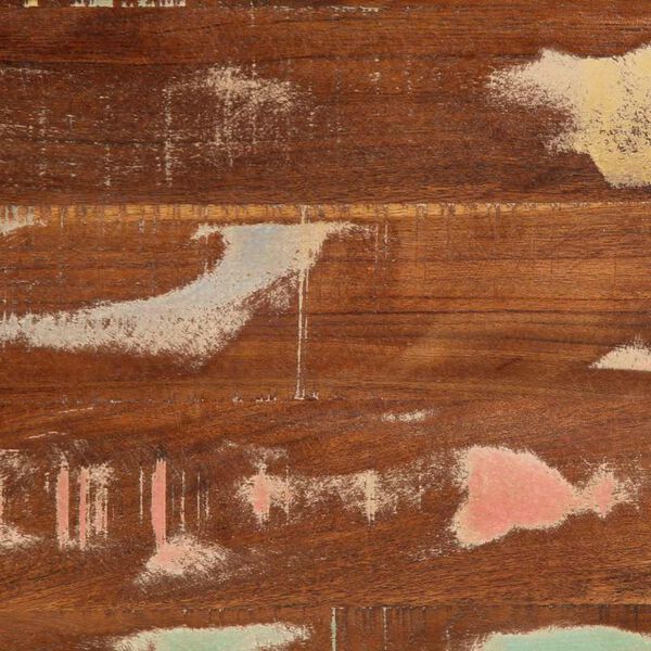 vidaXL Τραπεζάκι σαλονιού πολύχρωμο 90x50x36cm Ξύλο μασίφ αναγεννημένο