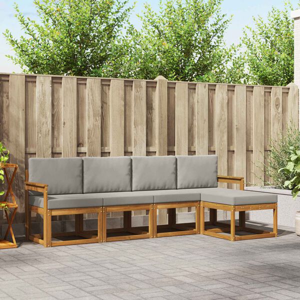 vidaXL &Sigma;&epsilon;&iota;&rho;ά &Kappa;&alpha;&nu;&alpha;&pi;έ &Epsilon;&xi;&omega;&tau;&epsilon;&rho;&iota;&kappa;&omicron;ύ 5 pcs &Phi;&upsilon;&sigma;&iota;&kappa;ό &kappa;&alpha;&iota; &Alpha;&nu;&omicron;&iota;&chi;&tau;ό &Gamma;&kappa;&rho;&iota;