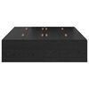vidaXL Σκελετός Κρεβατιού Μαύρη δρυς 120 x 200 cm Επεξεργασμένο ξύλο
