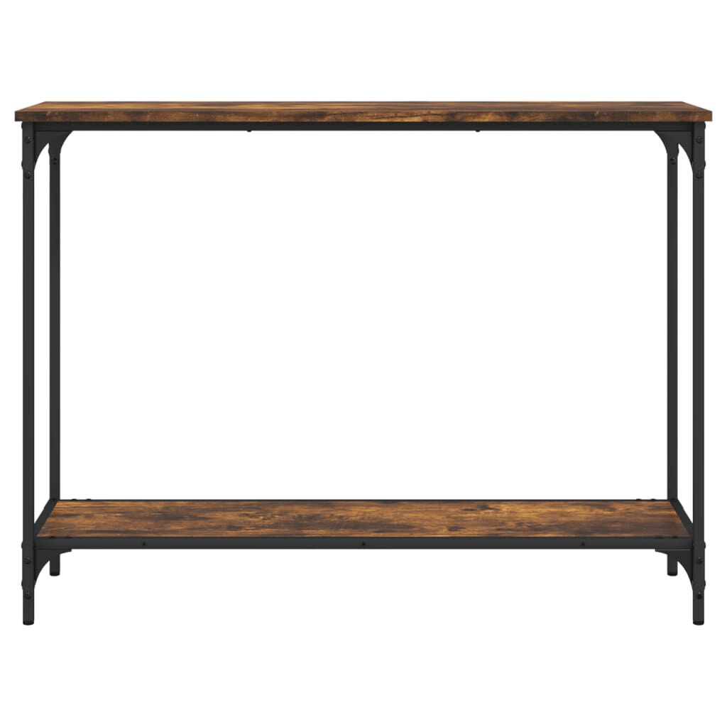 vidaXL Τραπέζι Κονσόλα Καπνιστή Δρυς 101x30,5x75εκ. Επεξεργασμένο Ξύλο