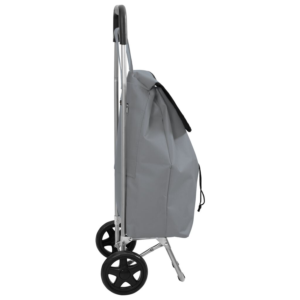 vidaXL Καρότσι Αγορών Γκρι 35 x 28 x 92 εκ. Ύφασμα Oxford