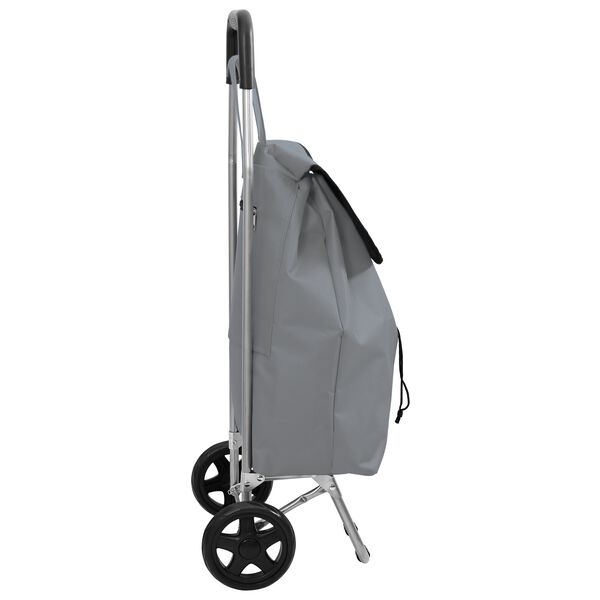 vidaXL Καρότσι Αγορών Γκρι 35 x 28 x 92 εκ. Ύφασμα Oxford