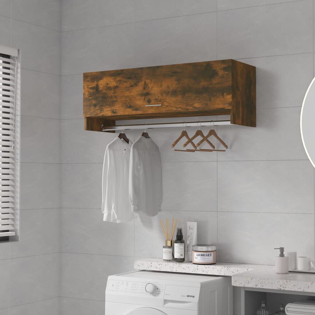vidaXL Ντουλάπα Καπνιστή Δρυς 100x32,5x35 εκ. από Επεξεργασμένο Ξύλο