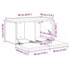 vidaXL Σετ επίπλου τηλεόρασης 7 pcs Μαύρη δρυς 60 x 30 x 30 cm