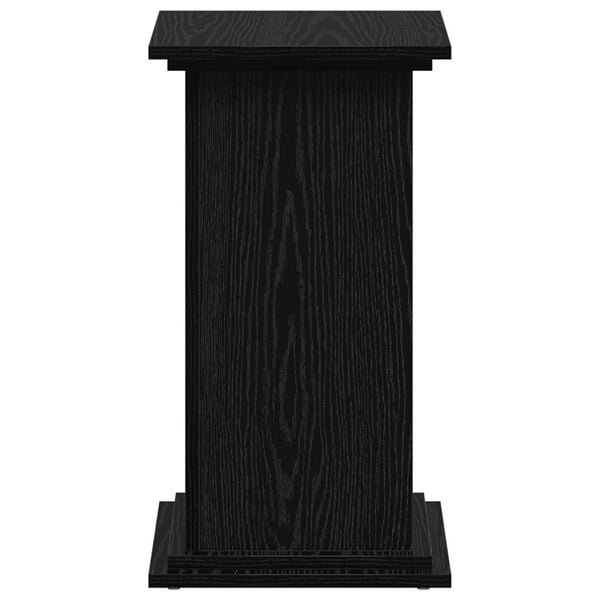 vidaXL Βάση φυτών Μαύρη δρυς 33 x 33 x 60 εκ Επεξεργασμένο ξύλο