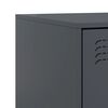 vidaXL Κομοδίνα 2 τεμ. Ανθρακί 34,5x39x62 εκ. από Χάλυβα
