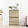 vidaXL Συρταριέρα Sonoma Δρυς 60 x 35 x 98,5 εκ. Επεξεργασμένο Ξύλο
