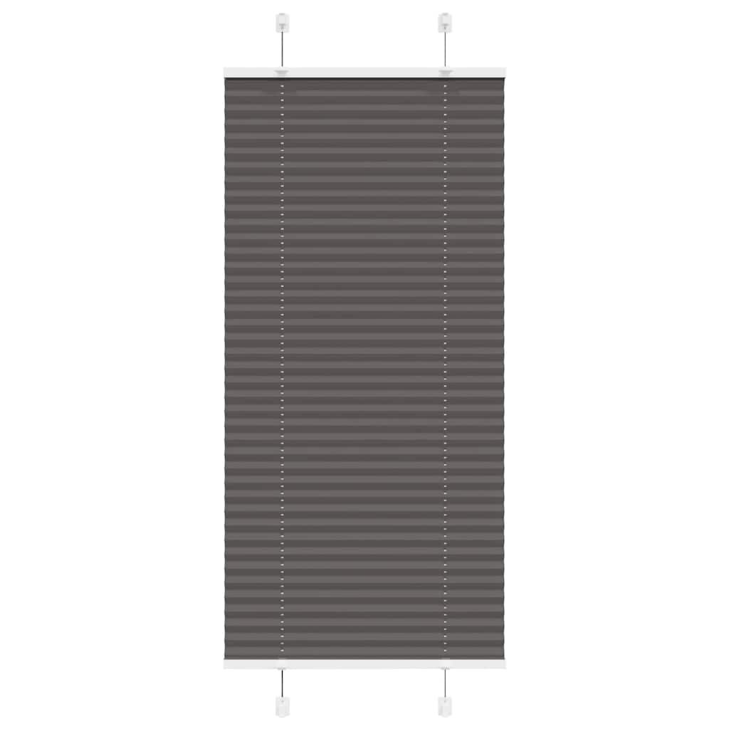 vidaXL Πλισέ περσίδα Μαύρο 65x150 cm Πλάτος υφάσματος 64,4 cm